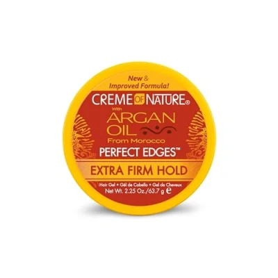Obrázek Creme Of Nature Argan Oil Edges extra silný fixační gel s arganovým olejem, styling pro všechny typy vlasů 63,7 g