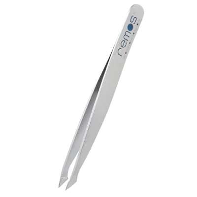 Obrázek REMOS kombinovaná pinzeta ušlechtilá ocel [INOX]nerez 9. 5 cm 2 v 1 pro třísky vlasy