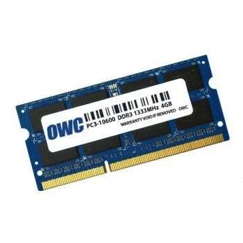 Obrázek OWC 4GB Memory Upgrade Modul PC10600 DDR3 1333MHz SO DIMM für 2011 MacBook Pro, Mid 2010/2011 21,5&quot; &amp; 27&quot; iMac Modelle, Mac Mini