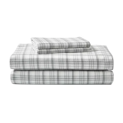 Obrázek Eddie Bauer Komplettes Bettlaken Set, warme, atmungsaktive Baumwoll Flanell Bettwäsche mit tiefen Taschen, gebürstet für zusätzliche Weichheit, gemütliche Heimdekoration, Öko Tex Zertifiziert
