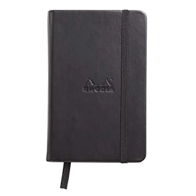 Obrázek Rhodia 118069C Web Notebook (slonová kost, DIN A6, 10,5 x 14,8 cm, linkovaný, 90 g) 1 kus černý