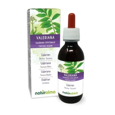 Obrázek Valerian (Valeriana officinalis) kořeny tinktura bez alkoholu Naturalma tekutý extrakt kapky 120 ml doplněk stravy Veganský