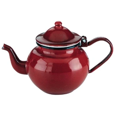 Obrázek IBILI 910370 čajová konvice Roja 0,75 l ze smaltované oceli v červené, 10 x 20 cm,
