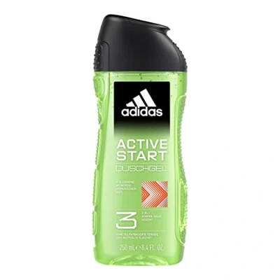 Obrázek adidas 3v1 Active Start sprchový gel pro něj, s aromaticky kořeněnou vůní, 250 ml