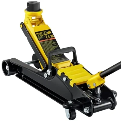 Obrázek VEVOR hydraulický pojízdný vozový zvedák, nosnost 2,5 t, zdvižný zvedák 85 380 mm, výška píst píst, aut pro rodinná auta, nákladní automobily, SUV atd.