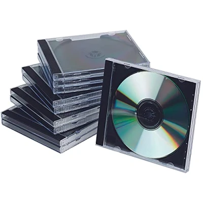 Obrázek Q Connect KF02209 Edv příslušenství CD obal Jewel Case černý/průhledný