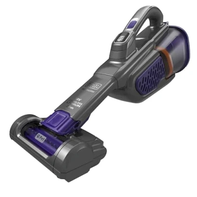 Obrázek BLACK+DECKER 36W/18V Akku Handstaubsauger Dustbuster mit SmartTech BHHV520BFP (mit Cyclonic Action, integrierte ausziehbare Fugendüse, inkl. Tierhaarbürste, Ladestation Wandhalterung)