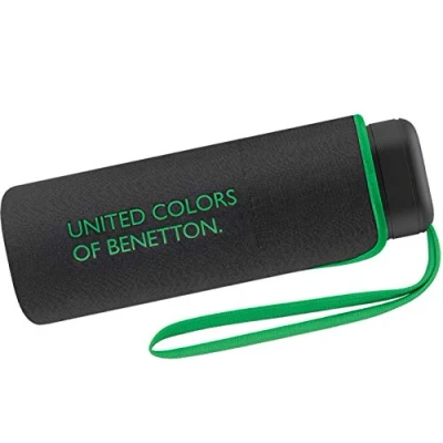Obrázek Benetton kapesní deštník Ultra Mini Flat solid, černá, moderní, stylový