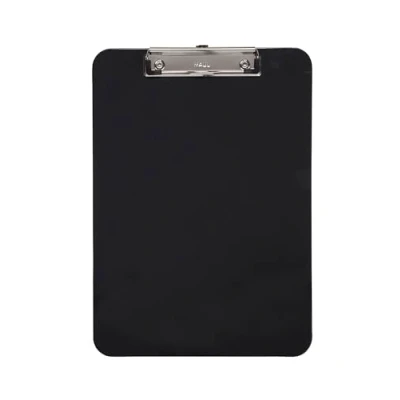 Obrázek MAUL Clipboard A4 Psací prkno z plastu ve formátu DIN klipboard k zavěšení moderní svorka pro uložení papíru do kanceláře, kuchyně a dílny černá