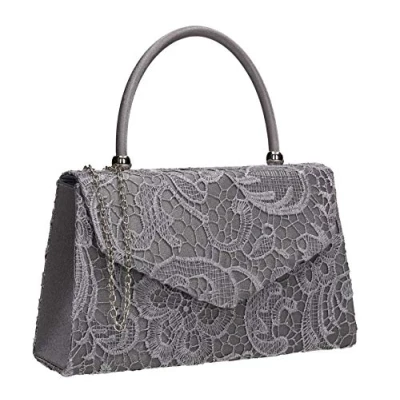Obrázek SwankySwans Elegantní taška Kendall Lace Smart Šedá jednotná velikost
