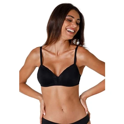 Obrázek Lovable dámská podprsenka Regg Iseno senza Ferretto, Balconette Sensual Touch, Coppe Imbot Tite Light černá (004 NERO)