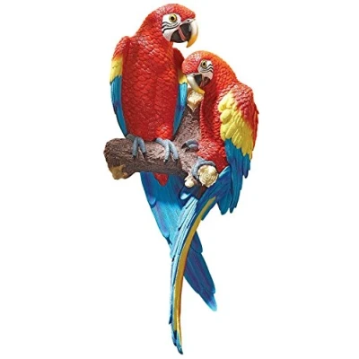 Obrázek Design Toscano Tropická nástěnná socha Arakanga, 12,5 x 24 56 cm