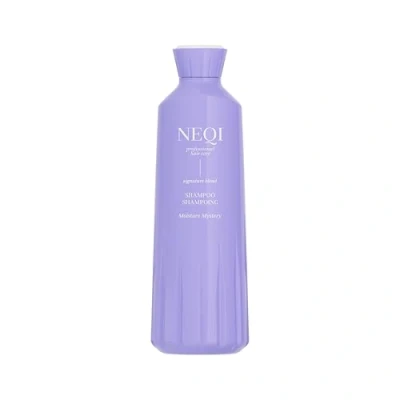 Obrázek NEQI MOISTURE MYSTERY šampon 330 ml hydratační vlasový s extraktem z řas, bez sulfátů, veganský, pro všechny typy vlasů, jemné čištění, vyrobeno v Itálii