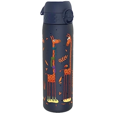 Obrázek ION8 Láhev na pití, 500 ml, zabezpečený proti protékání, otevírání jednou rukou, bezpečné uzavírání, lze mýt v myčce, bez BPA, držadlo, skládací víčko, snadné čištění, klimaticky neutrální, design