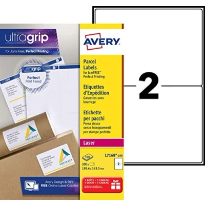 Obrázek Avery Zweckform White Address Label Laser L7168: L7168 100