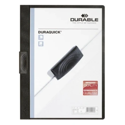 Obrázek Durable Svorka Duraquick Svorkovnice na 1 20 listů, kusů, černá, 227001