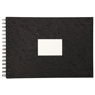 Obrázek Clairefontaine 96060C cestovní album s dvojitou spirály akvarelový papír, jemný, DIN A5, 14,8 x 21 cm, 25 listů, 300 g, bílé