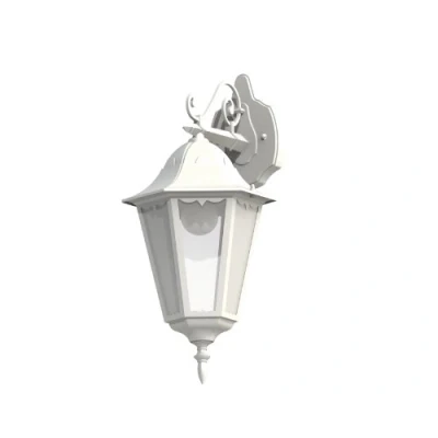 Obrázek EGLO venkovní nástěnná lampa Navedo, 1 plamenné svítidlo, nástěnné svítidlo z litého hliníku a skla, barva: bílá, objímka: E27, IP44