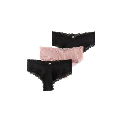 Obrázek Lindex 3PACK Boxerky, Ženy, Velikost: 36/38, Dusty pink