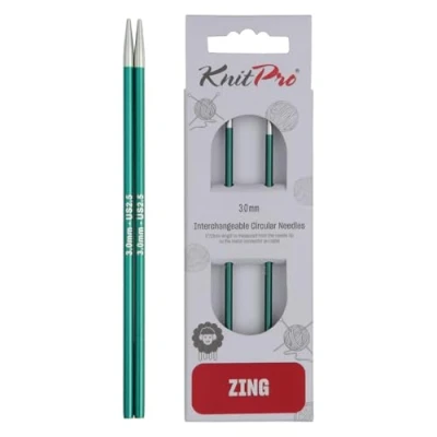 Obrázek KnitPro KP47528 K47528 Austauschbare Strickspitzen, Metal, Grün, 8.7cm / 3mm