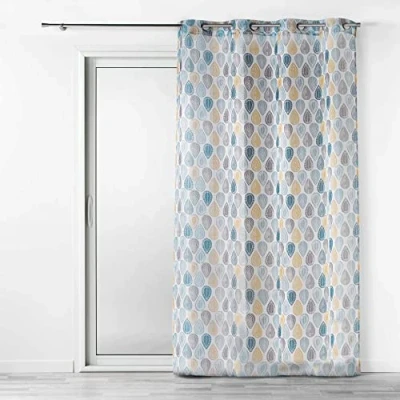 Obrázek Douceur d&#039;Interieur Palpito Ösenvorhang, Polyester, Weiß, 240 x 140 cm