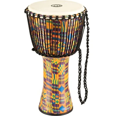 Obrázek Meinl Percussion Rope Travel Djembe velký ruční buben s kozí kůží průměr 12 palců plast, vícebarevný (PADJ2 L G)
