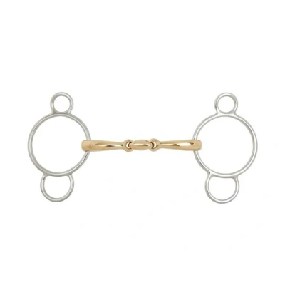 Obrázek BR Double Jointed Three Ring Gag Soft Contact 12 mm Ø Centre 70
