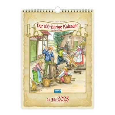 Obrázek Trötsch Classickalender Der 100 jährige Kalender 2025: Wandkalender