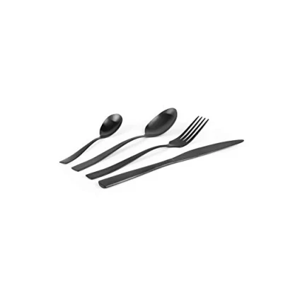 Obrázek Excelsa Shadow Black Tafelservice, 16 teilig, Edelstahl 18/0