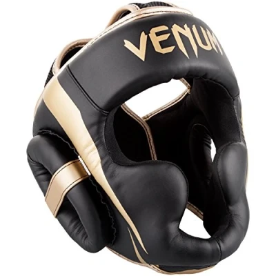 Obrázek Venum, Pokrývka hlavy Elite Boxing, pánská, jednotná velikost, černá/zlatá