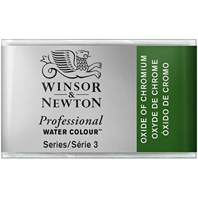 Obrázek Winsor &amp; Newton 0100459 profesionální akvarelová barva, živé vodní barvy v umělecké kvalitě, vysoká zářivost barev a svítivost, stálá na světle, archivní kvalita, celá miska oxid chromoid