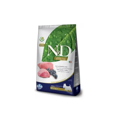 Obrázek N&amp;D Grain Free Prime Dog Adult Mini Lamb &amp; Blueberry 7kg