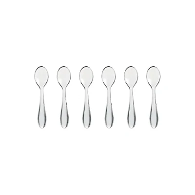 Obrázek Guzzini Gocce, Set 6 Transparente Kaffeelöffel 12 cm Transparent, 3,8 x 2,8 h12 21730000