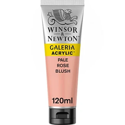 Obrázek Akrylová barva Winsor &amp; Newton 2131257 Galeria, vysoká pigmentace, světlostálá, máslová konzistence, tuba 120 ml, světle růžová rouge