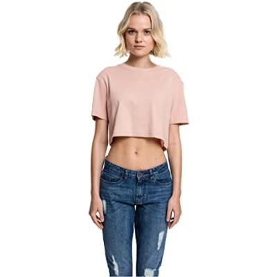 Obrázek Urban Classics Ladies Short Oversized TEE Jednoduché tričko, Ženy, Velikost: Large, Light rose
