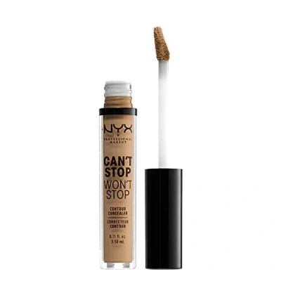 Obrázek NYX Professional Makeup Can&#039;t Stop Won&#039;t Contour Concealer voděodolný tekutý krycí tužka, kašírování &amp; Highlighten, 3,5 ml, Caramel 15