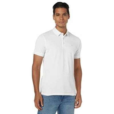 Obrázek JACK &amp; JONES Pánská polokošile Jjepaulos Polo Ss Noos, White/Detail: tonal/Vapor Blue/Slim