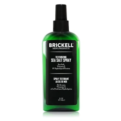 Obrázek Brickell Men&#039;s Texturizing Sea Salt Spray přírodní a organický bez alkoholu pánský texturní sprej pro větší objem ultimativní surfař plážový look slaný na vlasy, 177 ml