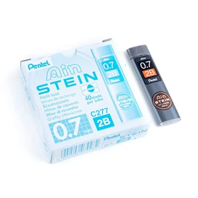 Obrázek Pentel Ain kámen náhradní tuha, tloušťka čáry 0.7 mm, stupeň tvrdosti H, 40 Minen dóza 2B