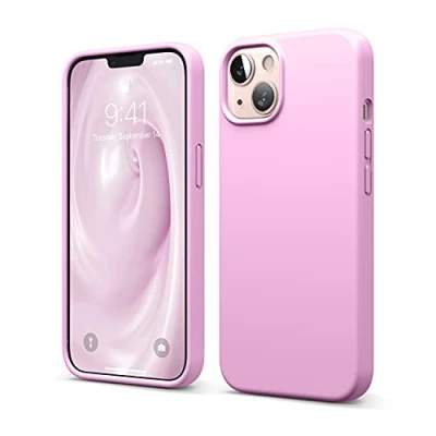 Obrázek elago Liquid Silicone Case Kompatibel mit iPhone 13 Hülle (6,1&quot;), Hochwertiges Silikon, Rundumschutz Handyhülle : 3 Layer Struktur Schutzhülle, Kratzfestes Weiches Mikrofaserfutter (Heiße Rosa)