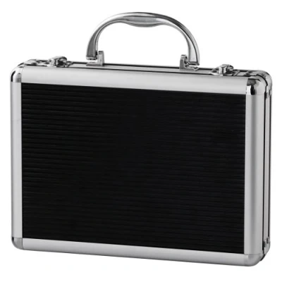Obrázek Casemaster by GLD Products hliníková taška na šipky pro 9 ocelových hrotů a měkkých šipek s extra velkým prostorem uložení mnoha přihrádek poutek příslušenství, černá