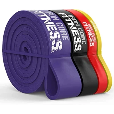 Obrázek 4 sada odporových pásů silový trénink, Pull Up Band, posilovací pás, odporový fitness pásy shyby, tréninkový gymnastický sportovní pásy, stahovací pásky, kvalita shyby