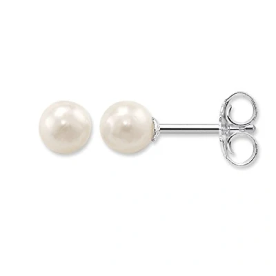 Obrázek Thomas Sabo Perlové náušnice velké sterlingové stříbro 925 H1431, Stříbro, Perla