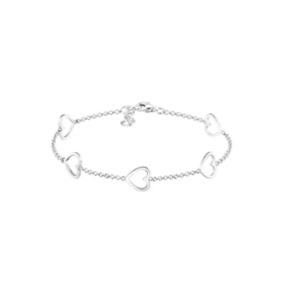 Obrázek Elli Náramek srdce láska Cut Out Basic Trend romantika 925 stříbro, stříbrná., stříbrná