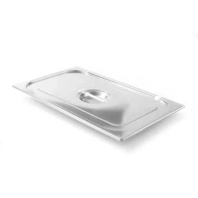 Obrázek HENDI Víko Gastronorm 806913 s úsporou lžíce, pro nádobu na gastronomii, odolnost vůči teplotám 40 do 300 C, horkovzdušná trouba ChafingDishes BainMarie, stohovatelná, GN1/1,530 x 325 mm, ušlechtilá ocel