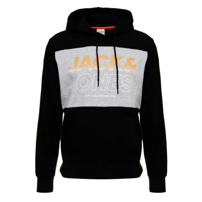 Obrázek Jack &amp; Jones Einfarbig Mikina s kapucí, Muži, Velikost: XL, Black