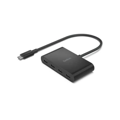 Obrázek Belkin Connect USB C™ auf 4 Port C Hub, Multiport Adapter Dongle, 3.2 Ports der 2. Gen., 100 W PD, Datentransfer mit maximal 10 Gbit/s für MacBook, iPad, Chromebook, Windows Laptops usw.