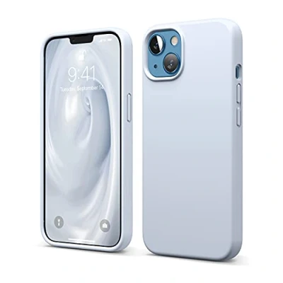 Obrázek elago Liquid Silicone Case Kompatibel mit iPhone 13 Hülle (6,1&quot;), Hochwertiges Silikon, Rundumschutz Handyhülle : 3 Layer Struktur Schutzhülle, Kratzfestes Weiches Mikrofaserfutter (Hellblau)