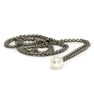 Obrázek Trollbeads Řetízek na krk ze sterlingového stříbra s perlou 80 cm TAGFA 00021, Stříbro, Ne gem