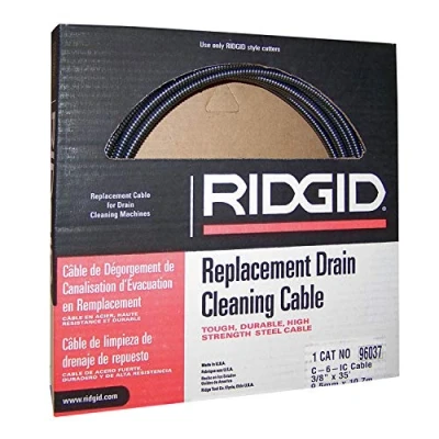 Obrázek RIDGID 96037 Modell C 6IC Spirale mit Innenseele 3/8 Zoll (10 mm) x 35 ft (10, 7 m) Außenkupplung für K 39, 40, 45, 50 Adapter